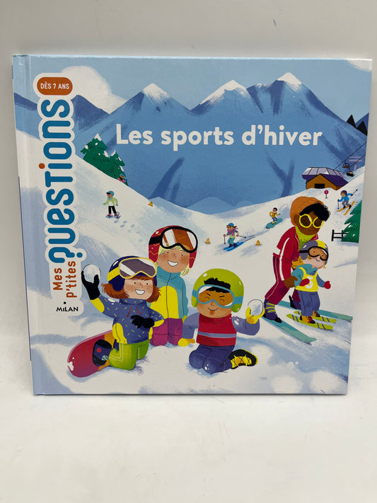 Livre histoire Mes questions thème les sports d’hiver à partir de 7 ans Neuf