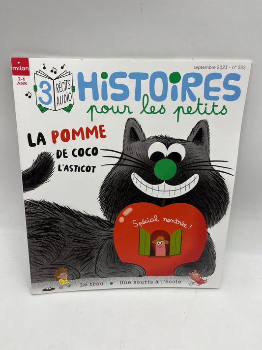 Livre d’activité magazines Histoires pour les petits la pomme de coco l’asticot  modèle septembre 2023  spécial rentrée Neuf