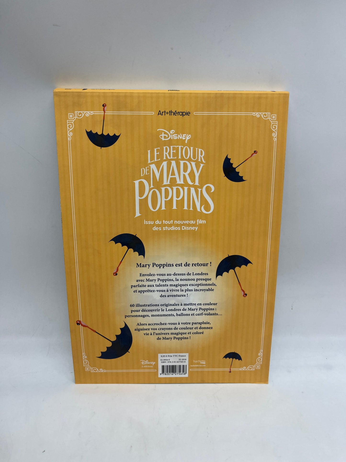 Livre d’activités les ateliers Coloriages Anti-stress Mary Poppins Adulte Monde de DisneyNeuf