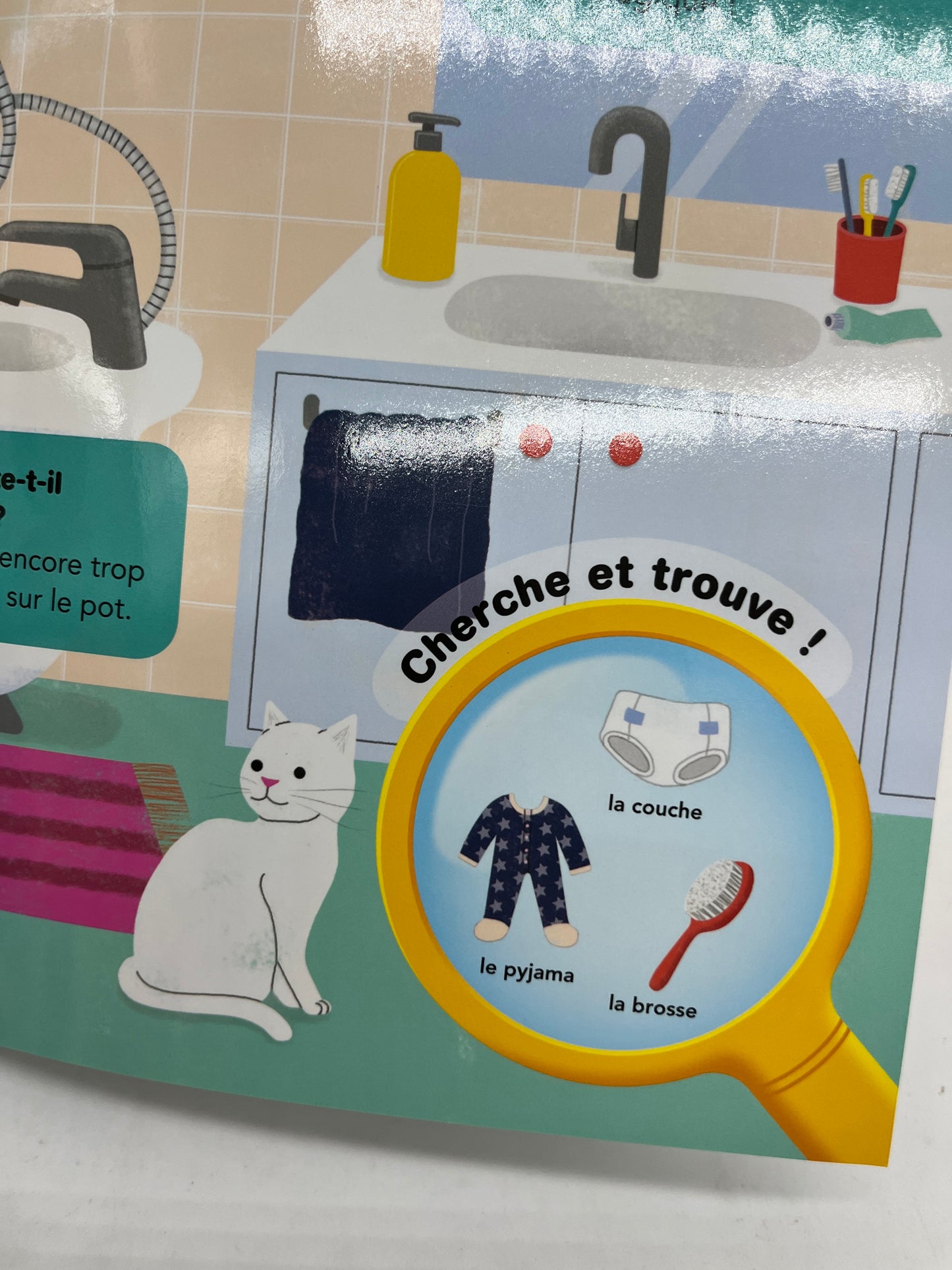 Livre histoire Mes premières questions /réponses avec cherche et trouve thème Bienvenue Bébé à4-7 ans Neuf