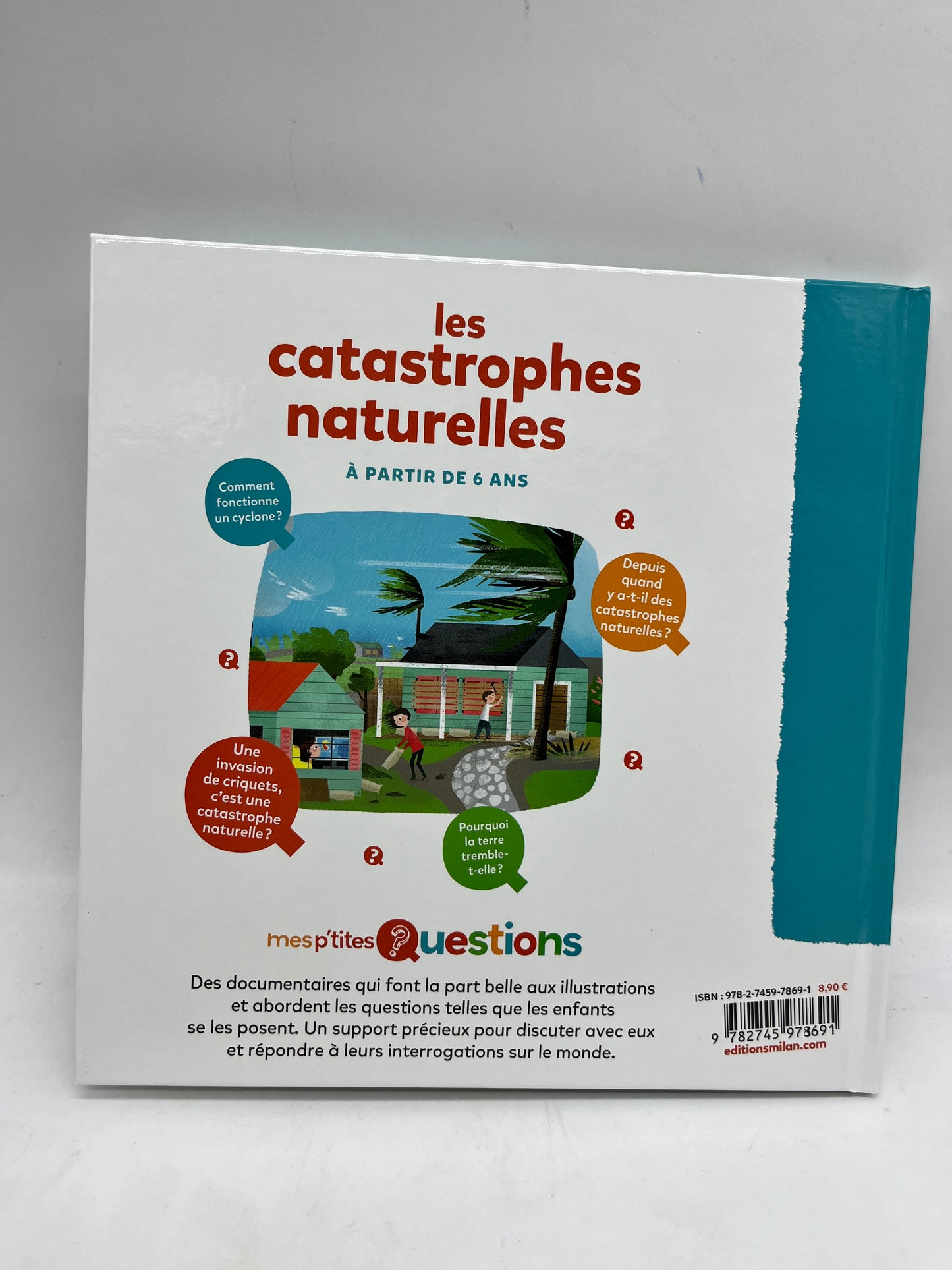 Livre histoire Mes questions  thème les catastrophes naturelles à partir de 7 ans Neuf