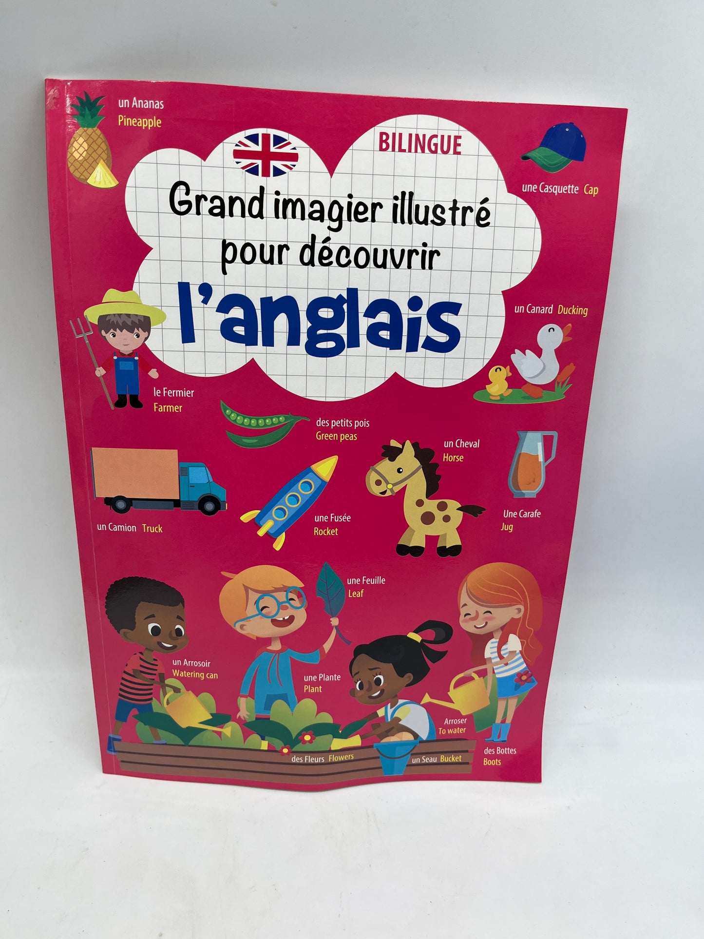 livre mon premier imagier illustré Bilingue Français/anglais mes premiers mots pour apprendre l’anglais Neuf