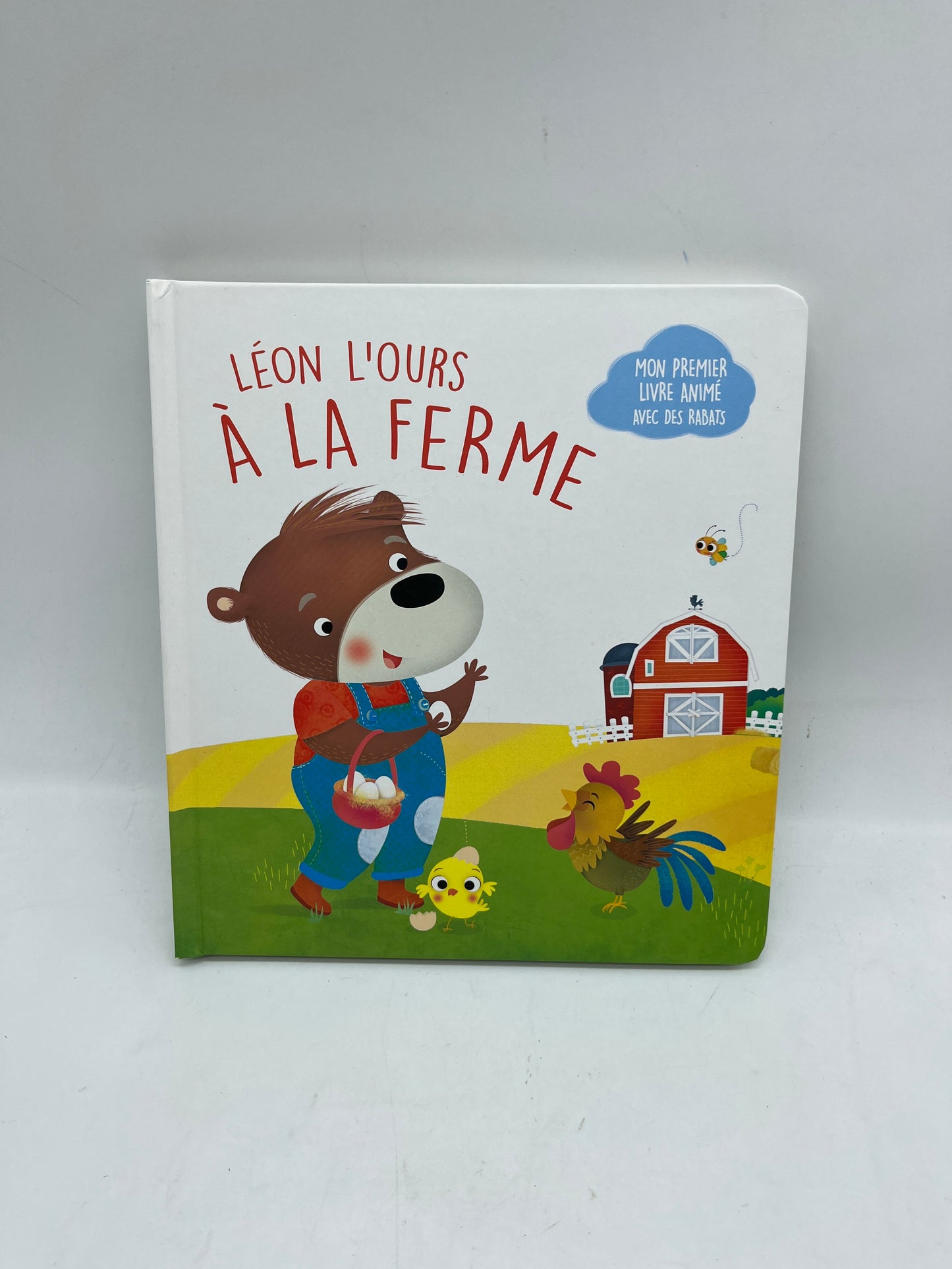 Livre histoire Leon l’Ours à la ferme livré pop up animé avec rabats tam tam edition Neuf