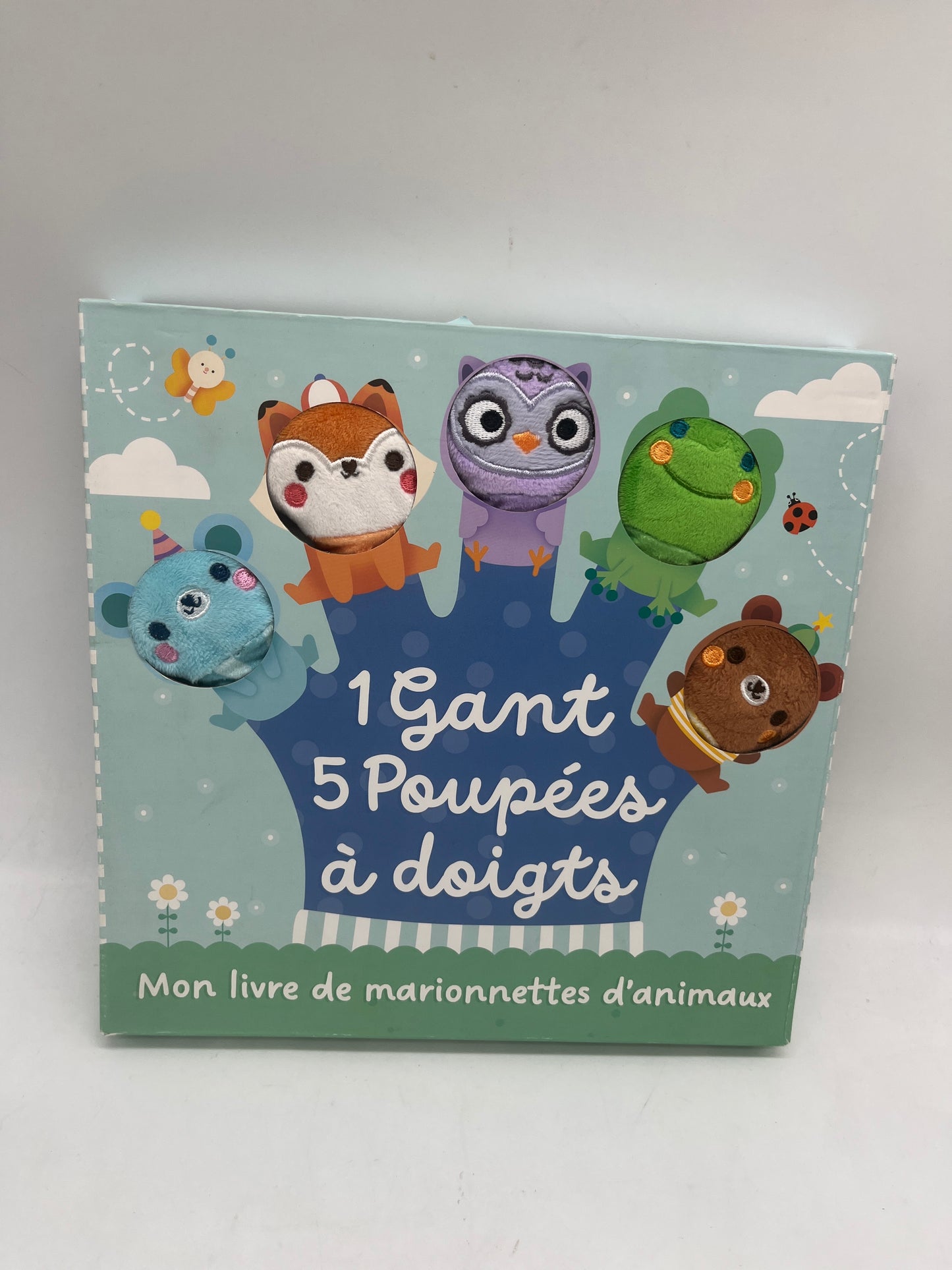 Coffret mon livre Marionnettes avec son gant pour animé l’histoire Neuf