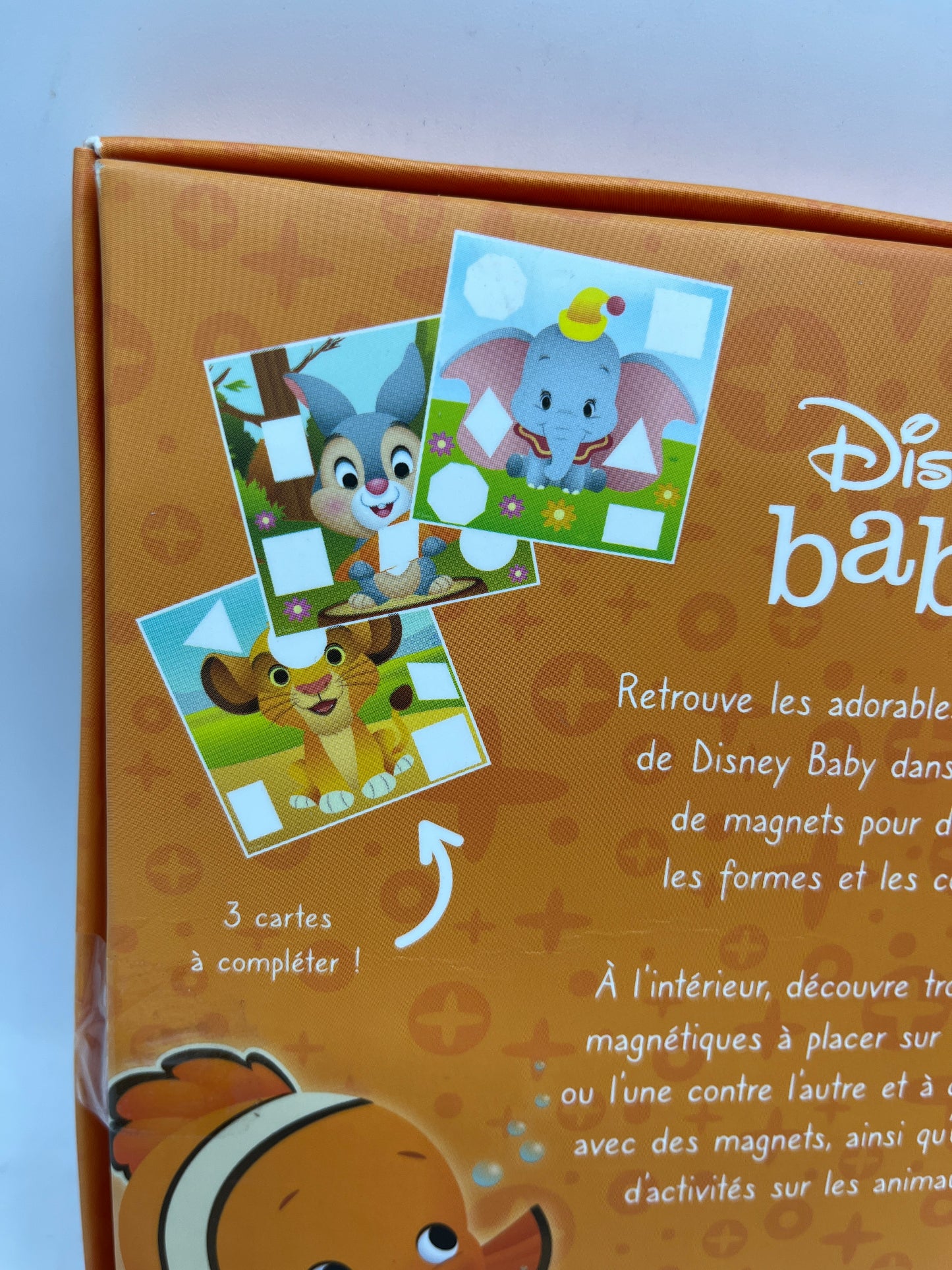 Pochette d’activité mes magnets de forme de couleur Disney baby  théme les animaux neuf