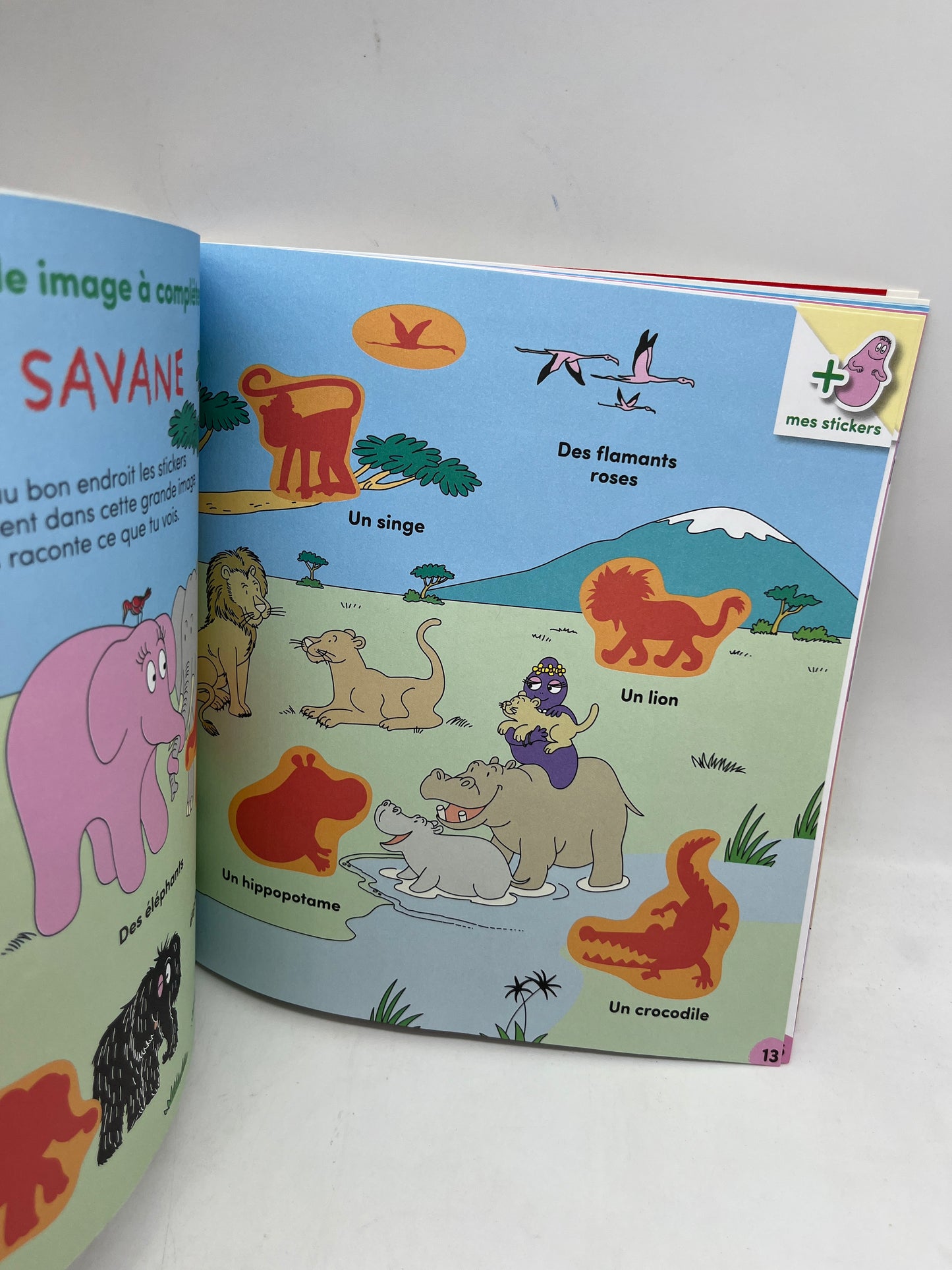 Magazine Livre d’activités souple Barbapapa histoire  avec ces 50 stickers  vive l’ Été Neuf !