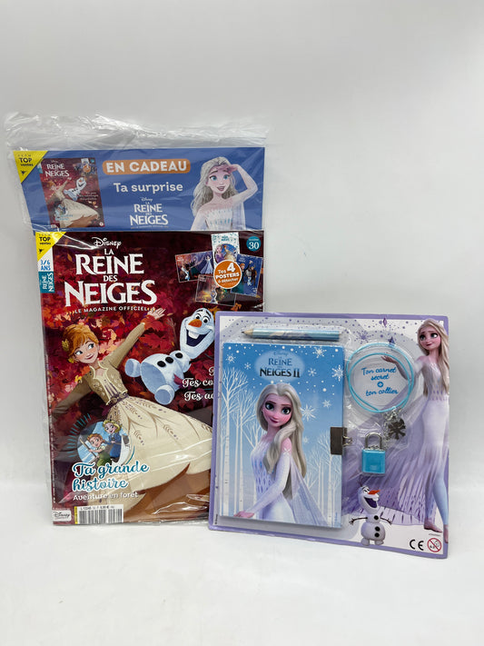 Livre d’activité Magazine Disney Princesse Reine des neige avec son coffret créatif neuf