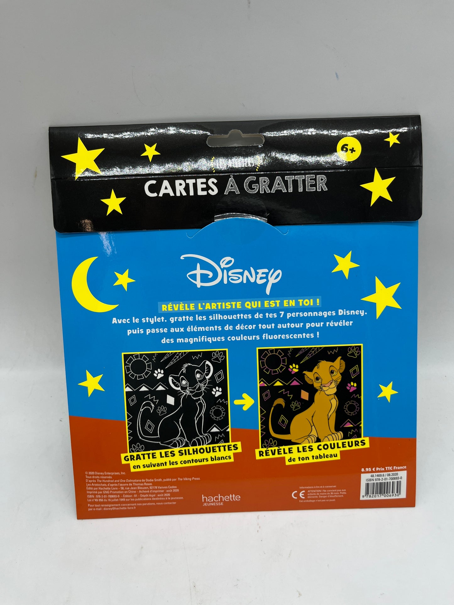 Pack de cartes à gratter Trompe l’œil Disney thème les animaux Disney Neuf (Copier)