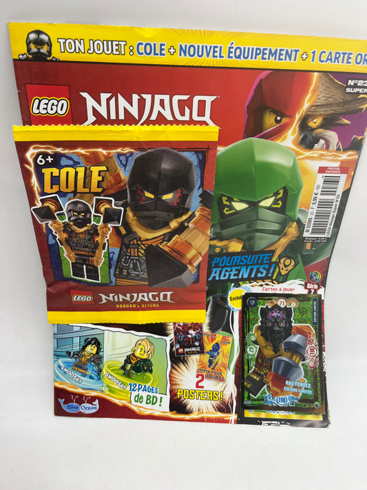 Livre d’activité Magazine Lego Ninjago  avec sa mini figurine Cole Neuf !