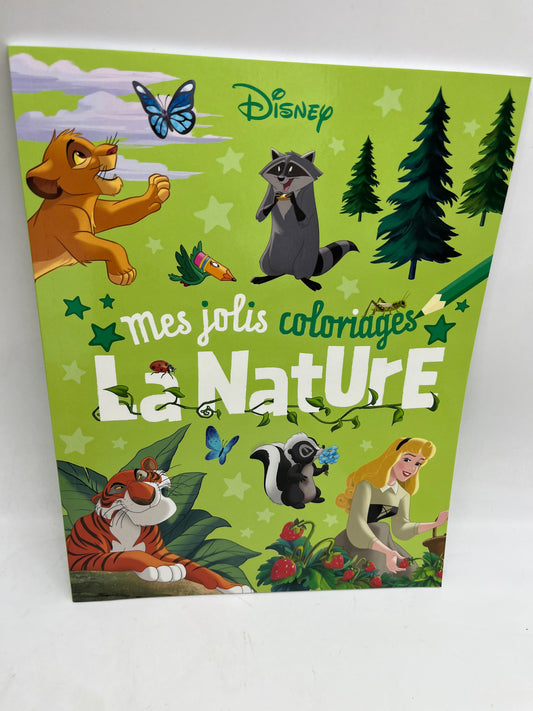 Magazine livre d’activité Disney Mes jolis coloriages thème La Nature activité Neuf