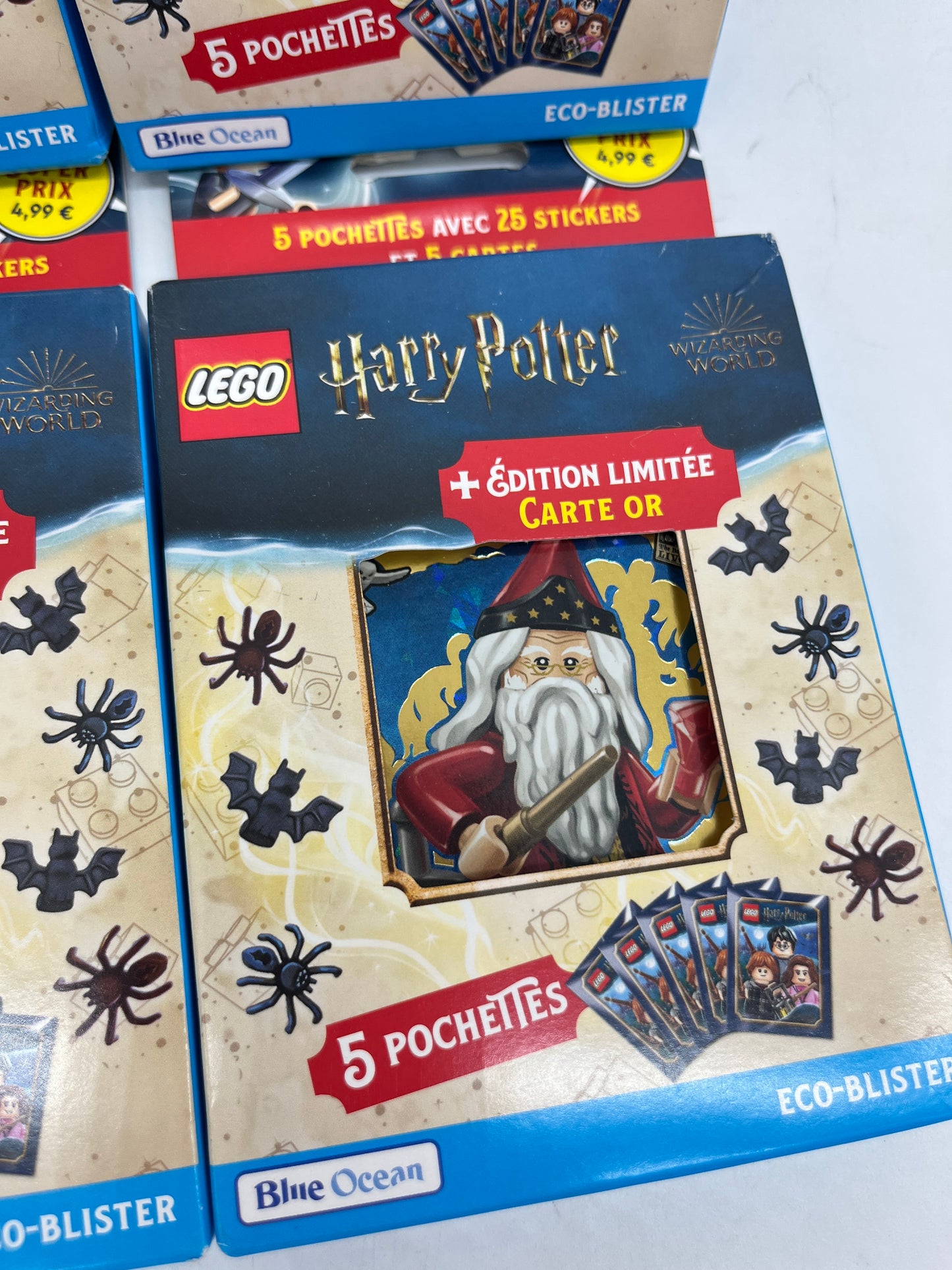 Lot de 4 Multipacks Lego Harry Potter Stickers avec carte édition limitée Neuf sous blister