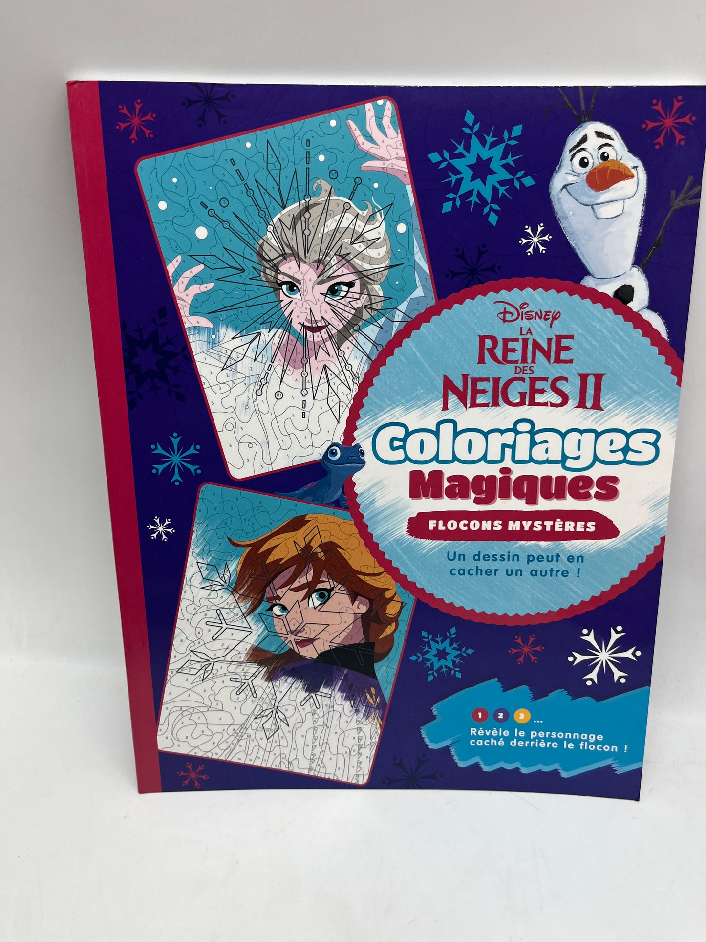 Livre d’activités les ateliers Coloriages magique  à colorier Disney spécial princesses La reine des neiges II  Modèle Flocon mystère Neuf