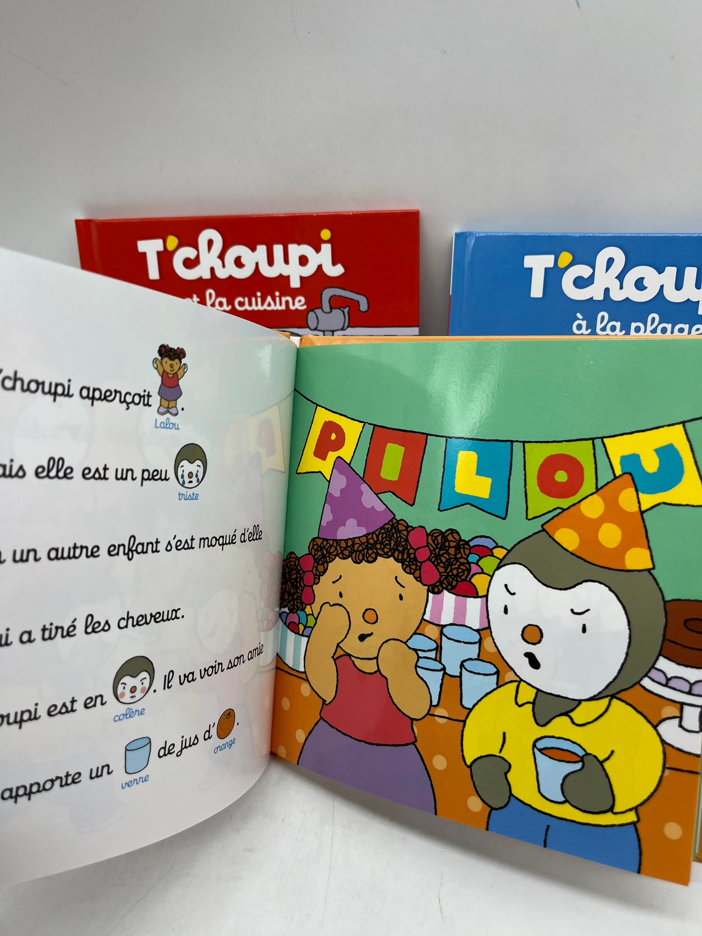 Lot de 3 livres Tchoupi Histoire à deux voix neuf jamais ouvert !