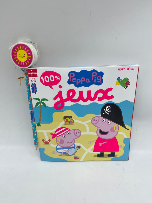 Livre d'activité 3- 6 ans 100% jeux Peppa pig Neuf avec son crayon Histoire jeux Thème Hiver Neuf (Copier)