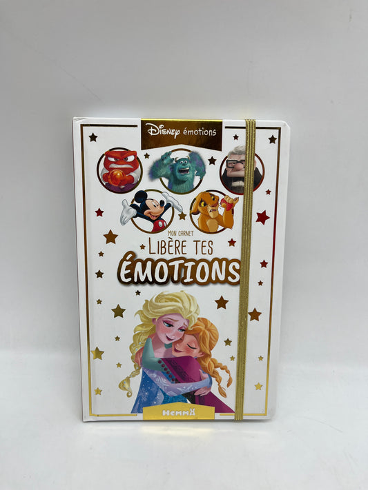 Livre Bloc notes mon carnet tes émotions apprendre à reconnaître ces émotions disney princesse type Montessori Neuf