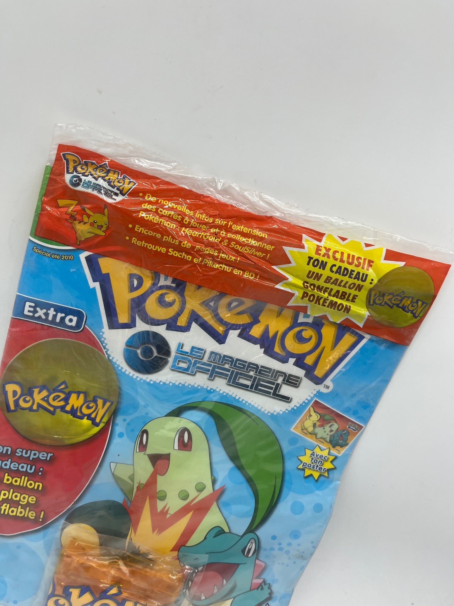 Livre d’activité Magazine POKEMON le magazine officiel avec son ballon gonflable orange ancien version NEUF