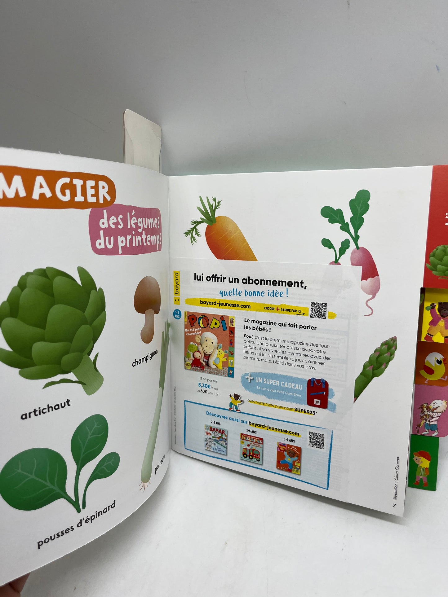 livre d’activité Magazine POPI  spécial printemps avec sa cuillère Petit Ours brun Neuf !