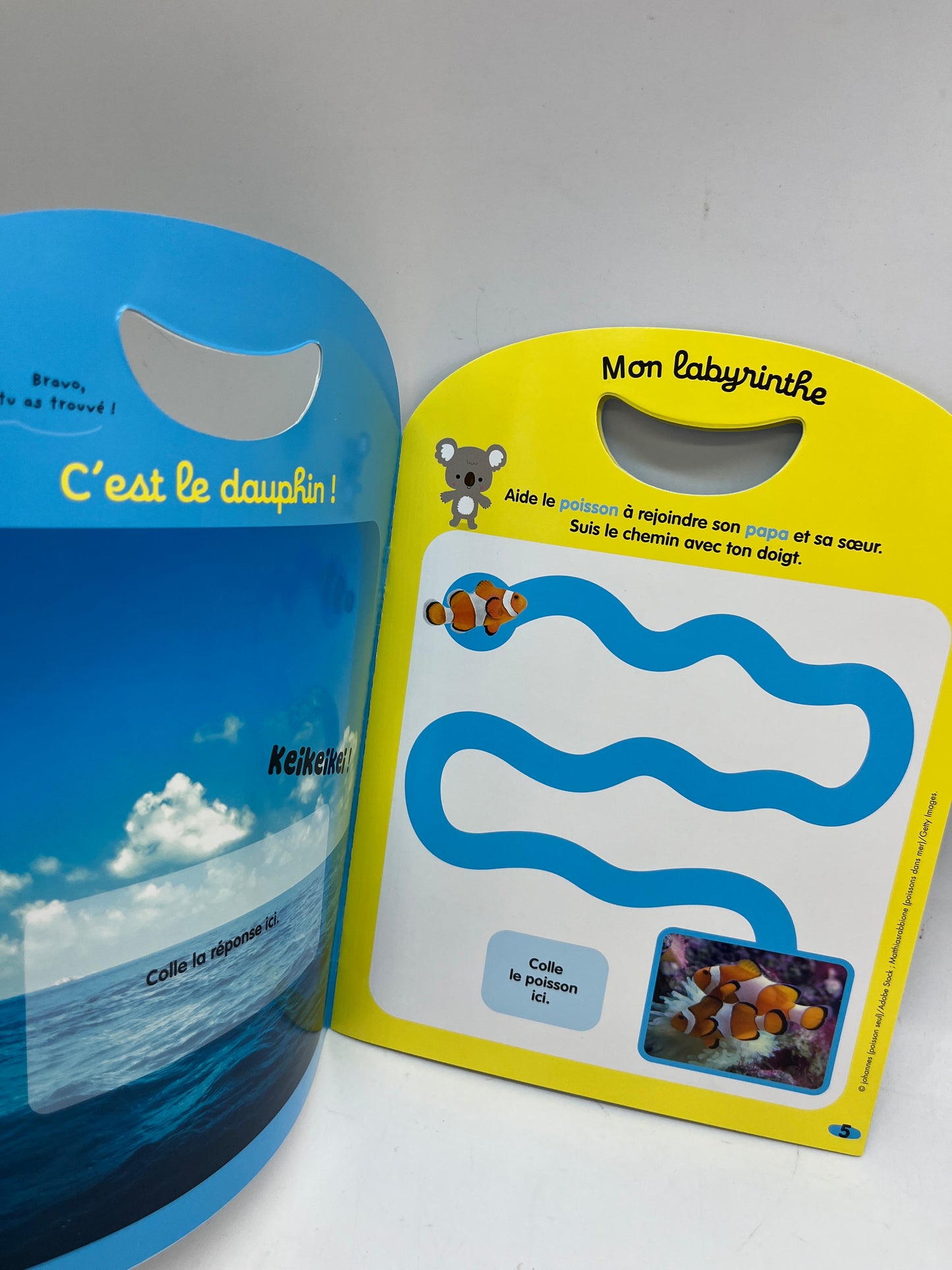 Livre d’activité Magazine Kolala Hors série  revue animalière avec imagier et jeux numéro 7 thème la mer Neuf