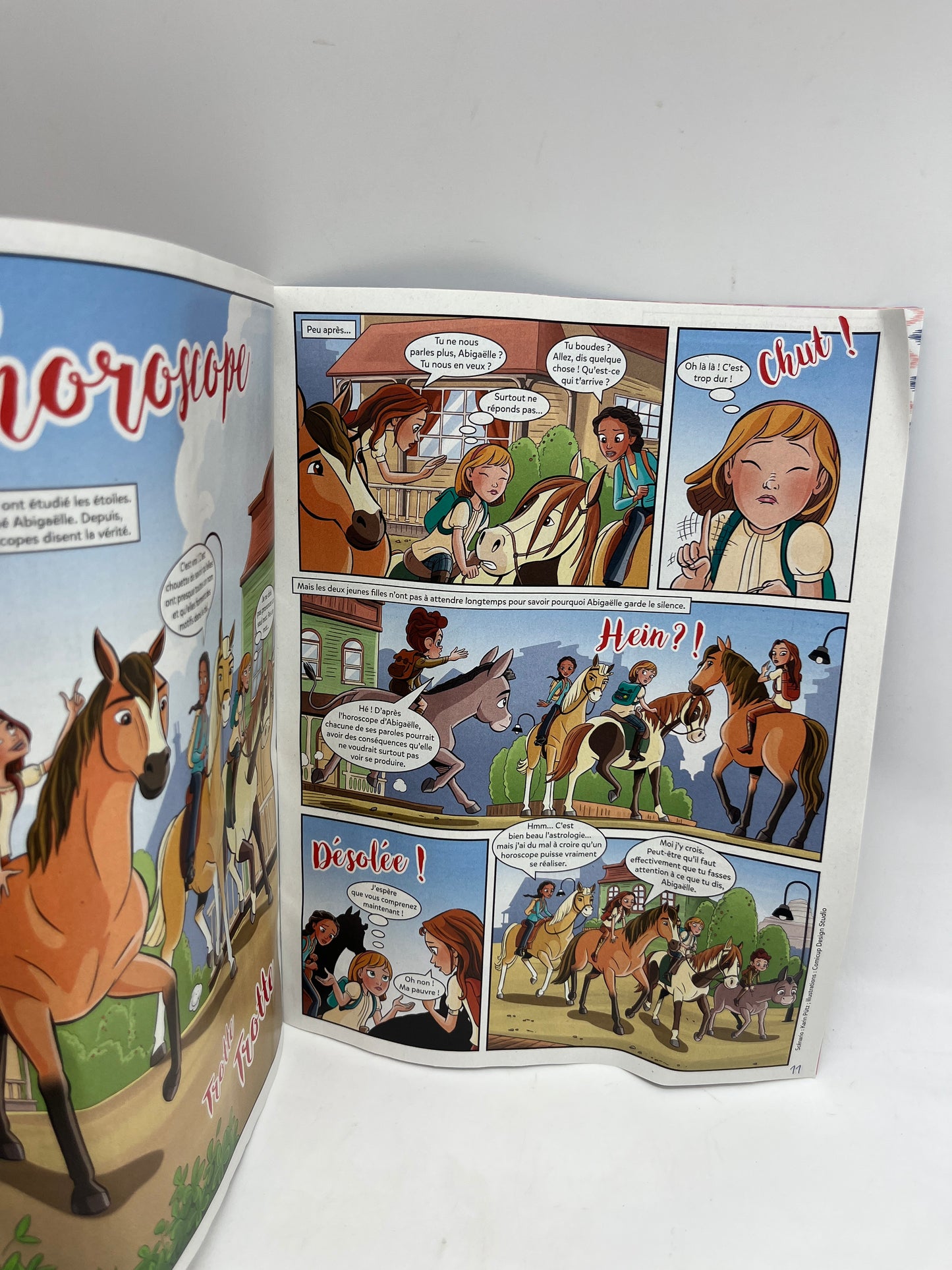 Livre d’activité  Magazine Spirit avec son kit papeterie message secret spécial chevaux Neuf