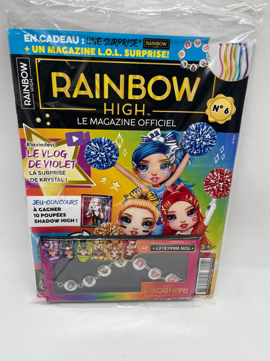 livre d’activité Magazine rainbow High magazine officiel avec son bracelet Neuf !