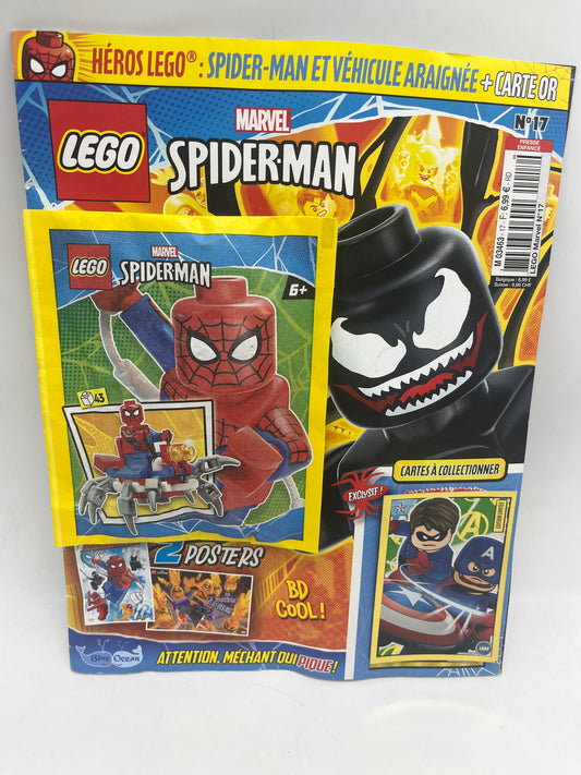 livre d’activité Magazine Lego Spiderman avec sa mini figurine Neuf !