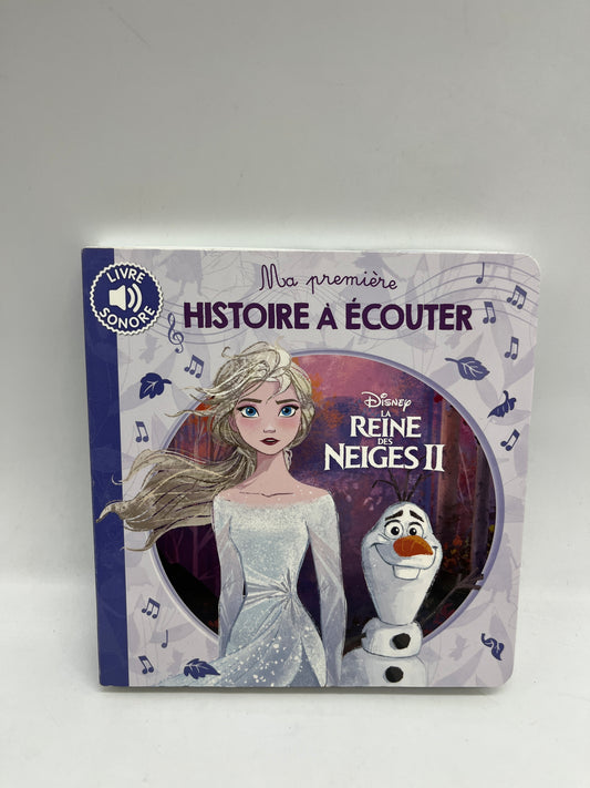 Livre Sonore Princesse Disney La reine des Neiges II Mes premières Histoires à écouter Neuf