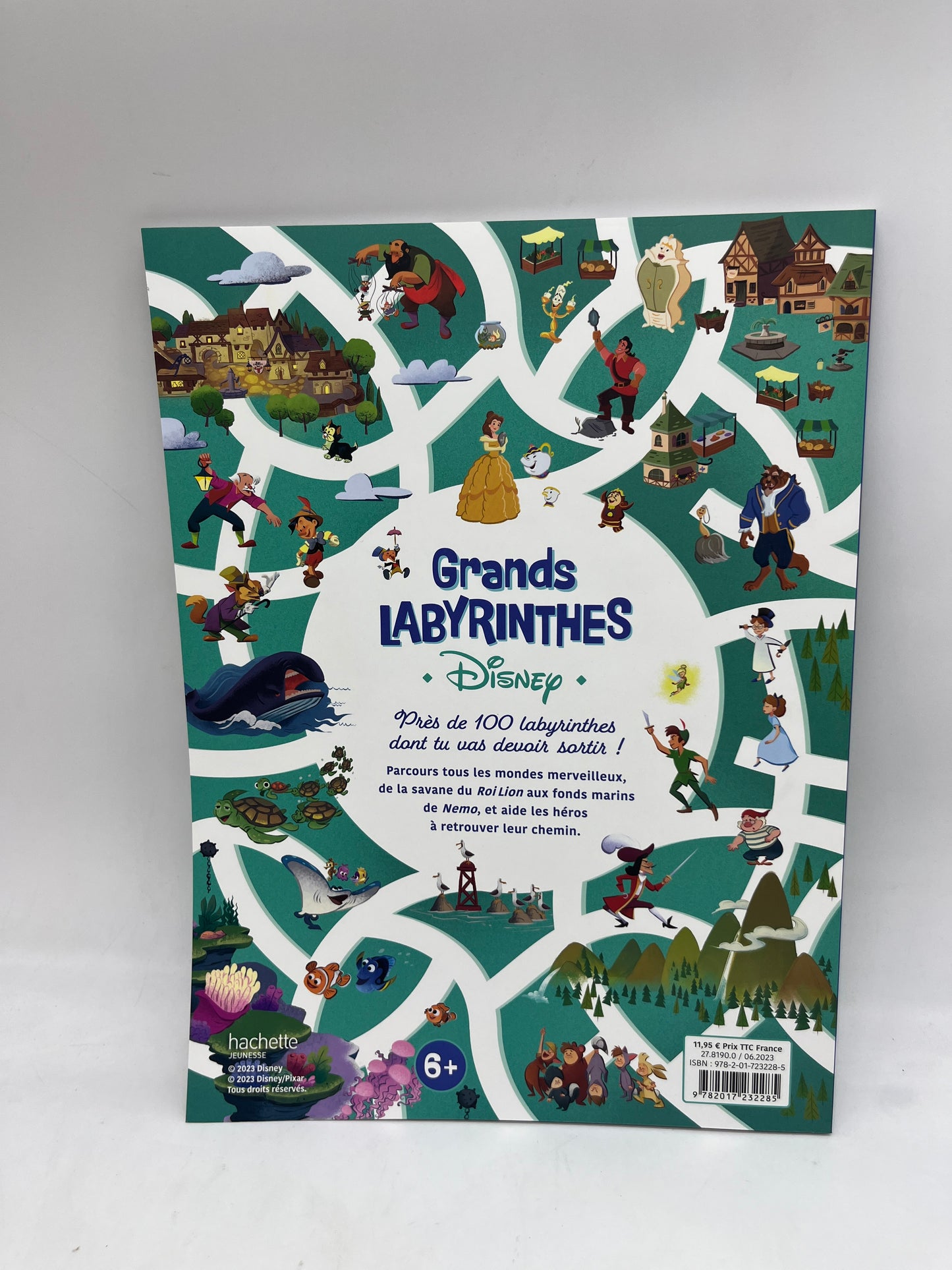 Livre d’activités Les Grands  Labyrinthes Disney éditions 100 ans Neuf