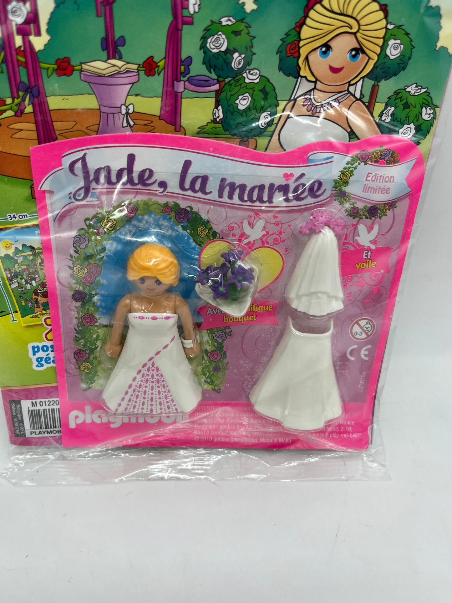 Livre D’activité magazine Playmobil Comics mag aves sa figurine Jade la mariée jamais ouvert Neuf