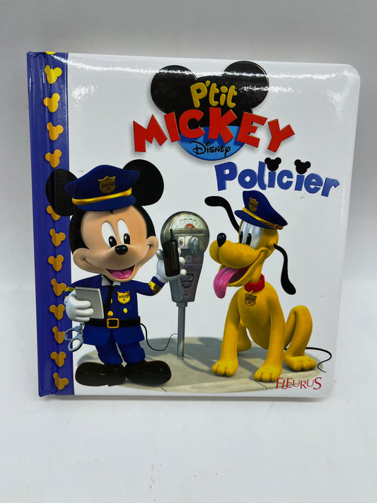 Livre histoire P’tit Mickey disney modèle Policier édition Fleurus Neuf