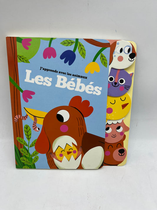 Livre histoire j’apprends avec les animaux tout cartonné thème les bébés animaux Neuf