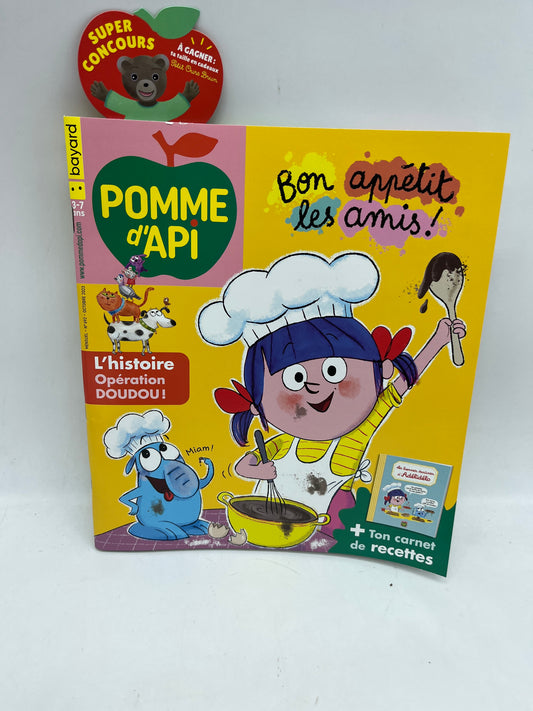 livre d’activité Magazine Pomme d'api Bon appétit les amis octobre 2023 Neuf !