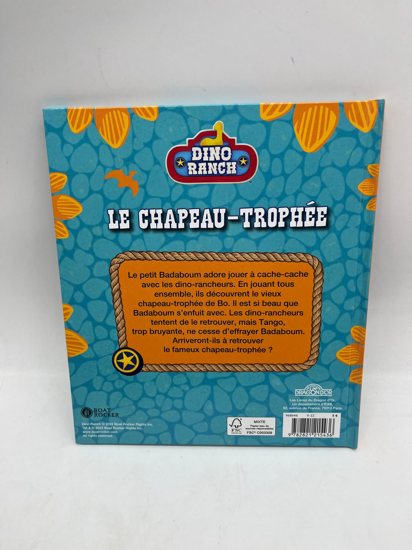 Livre histoire Disney DINO RANCH  Le chapeau Trophée Neuf Dinosaure