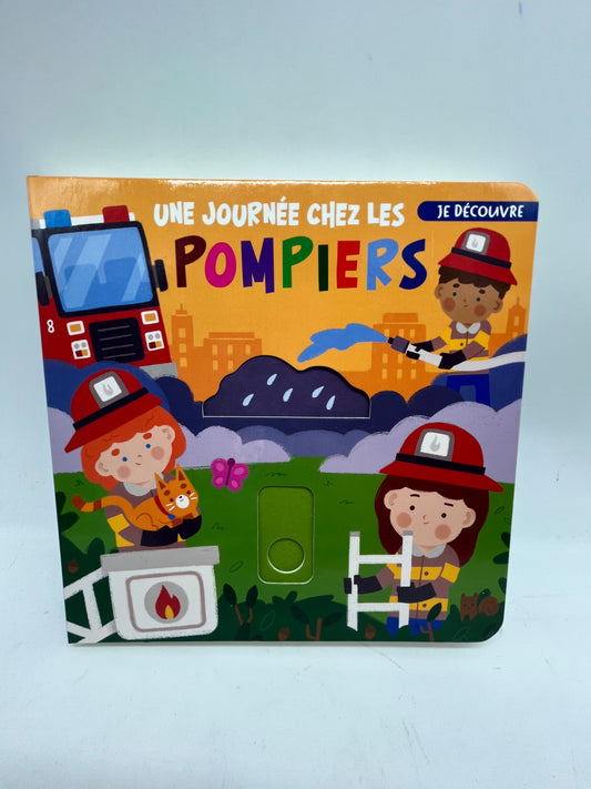 livre Je découvre Une journée chez les pompiers livre animé avec tirette Neuf