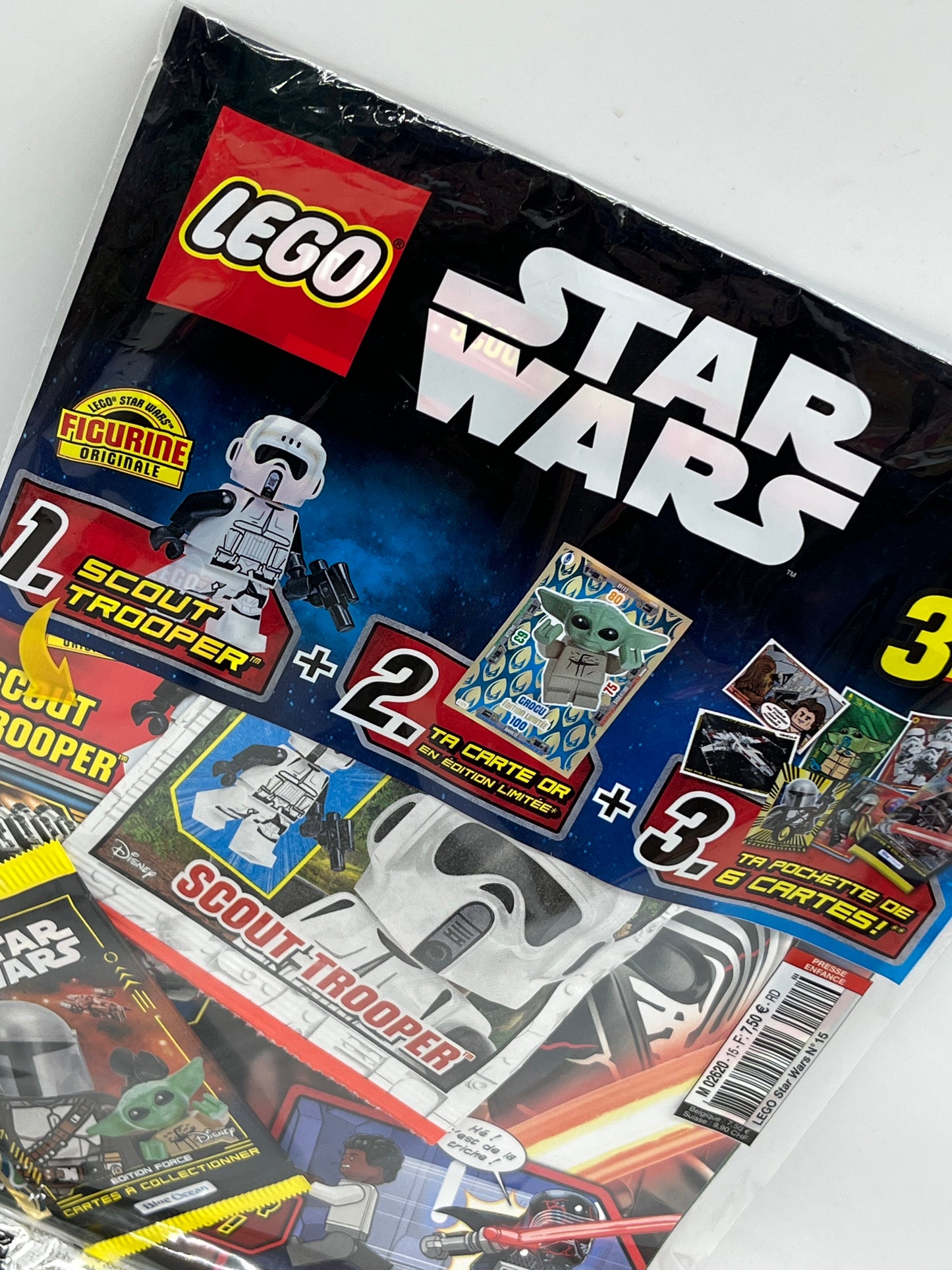 livre d’activité Magazine Lego Star Wars avec son figurine à monter Scout trooper Neuf sous blister