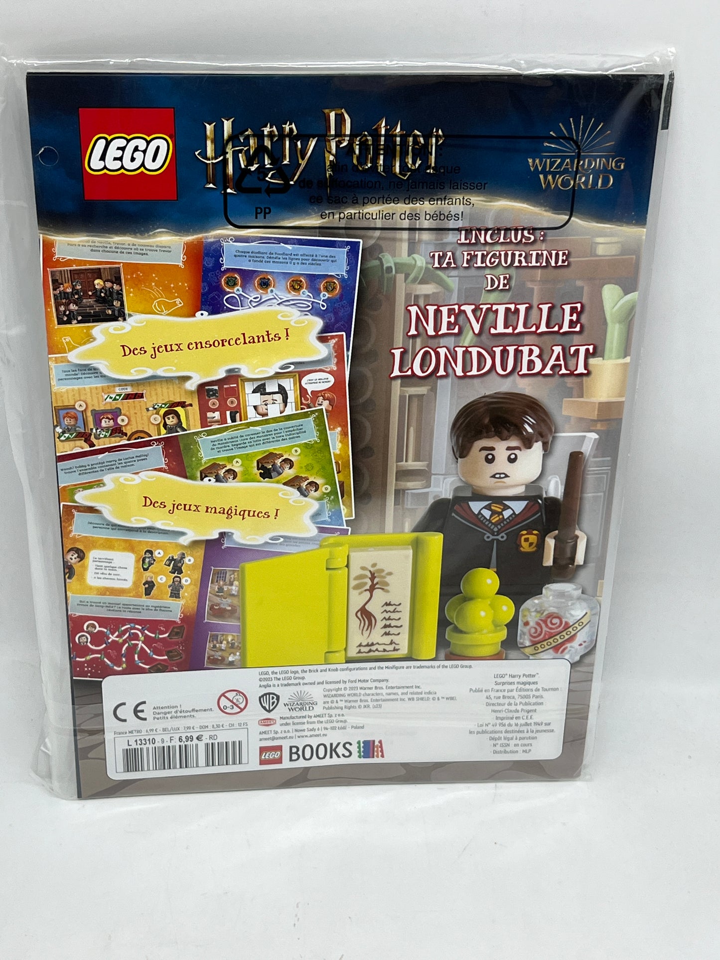 livre d’activité Magazine Lego Harry Potter avec son figurine à monter Neuville Loudubat Neuf sous blister