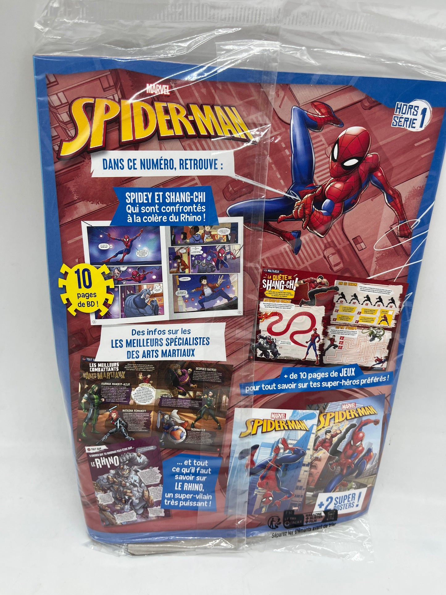 Livre d’activité  Magazine  Disney  Spiderman Marvel Avenger avec son yo yo  Neuf