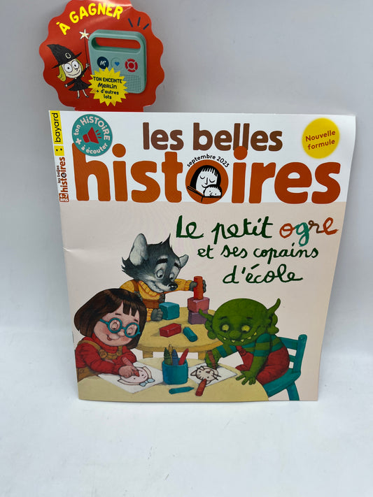 Livre d’activité Magazine les belles histoires le petit ogre et ses copains d’école Modele septembre 2023 Neuf