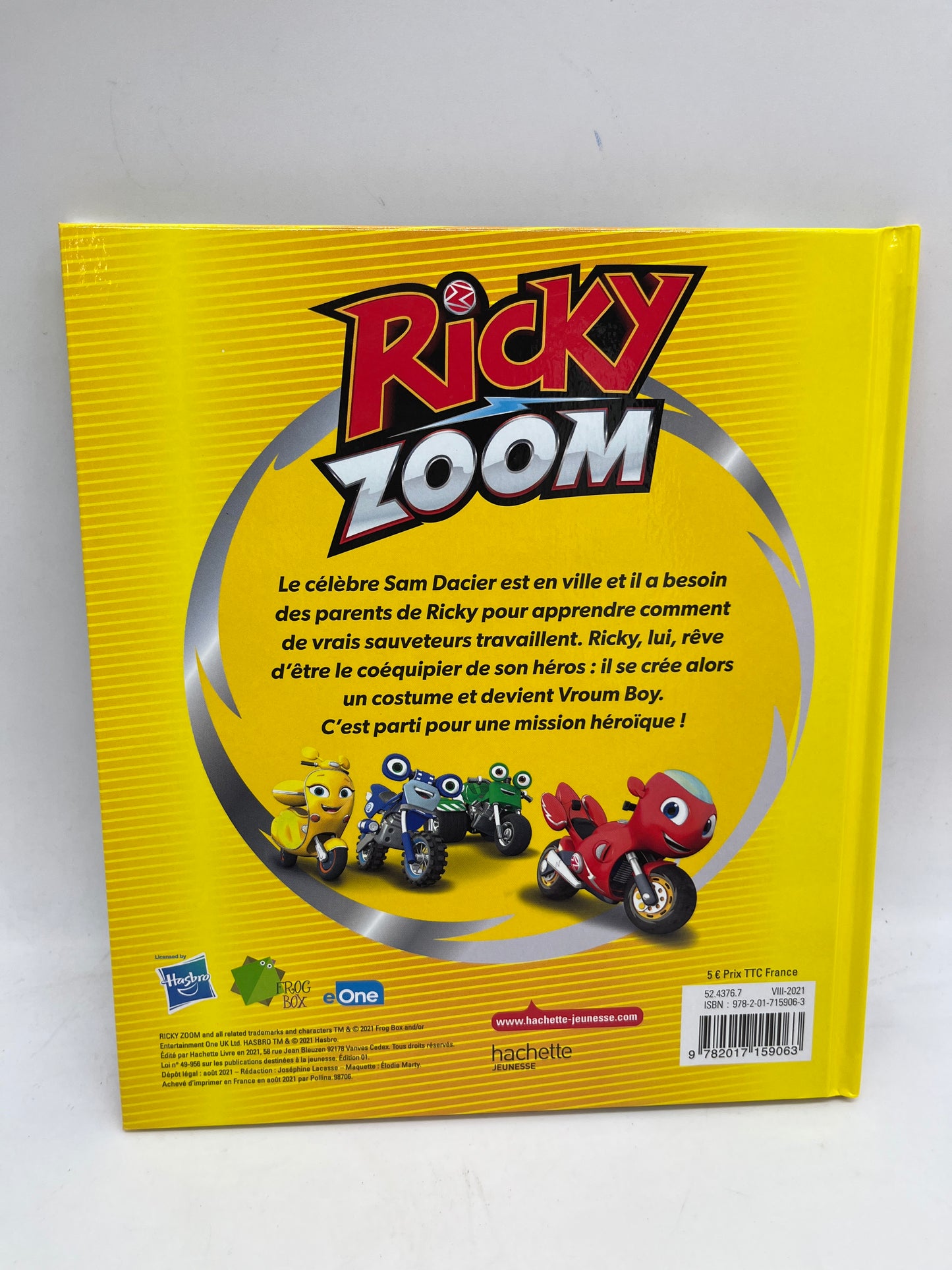 Livre histoire Disney Ricky Zoom un coéquipier pour Sam d’acier Neuf