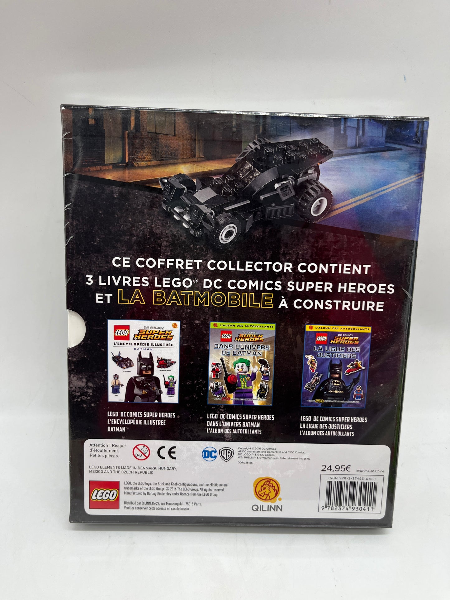 Livre Le super coffret  Lego Batman DC comics Super héros avec sa batmobil à construire +ces 3 livres Neuf