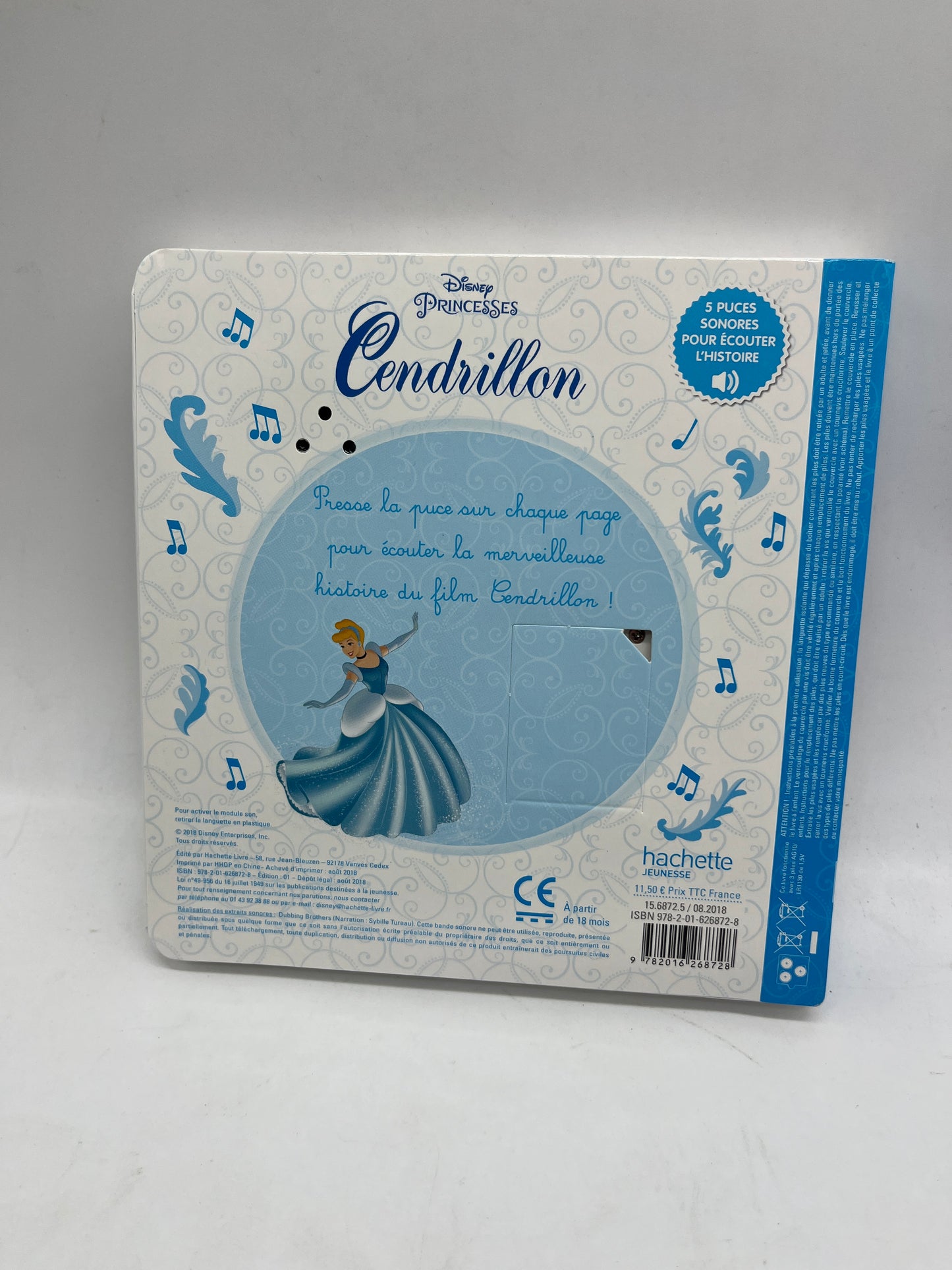 Livre Sonore Princesse Disney Cendrillon Mes premières Histoires à écouter Neuf