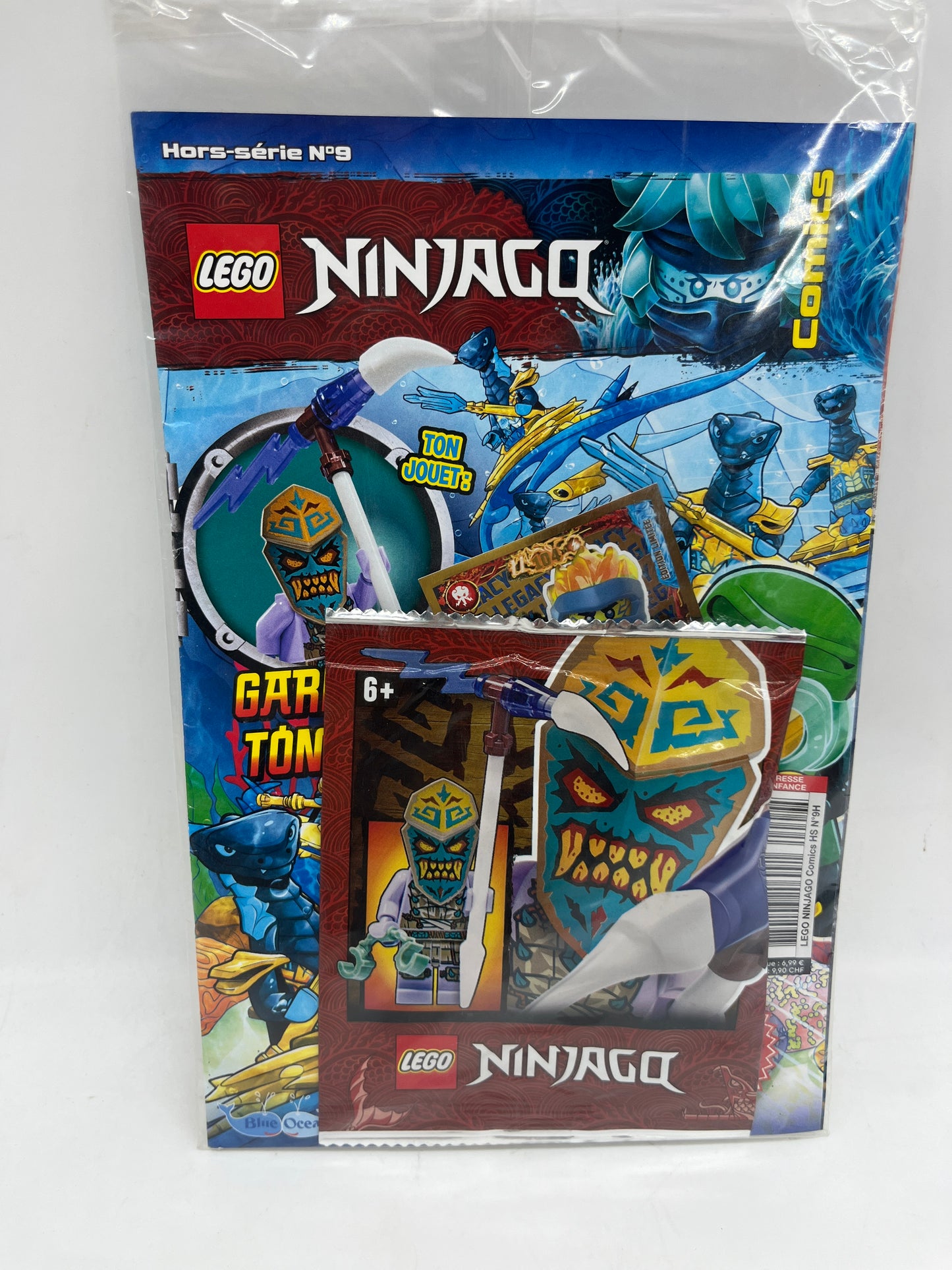 livre d’activité Magazine Lego Ninjago  avec sa mini figurine Garden Tony Neuf !