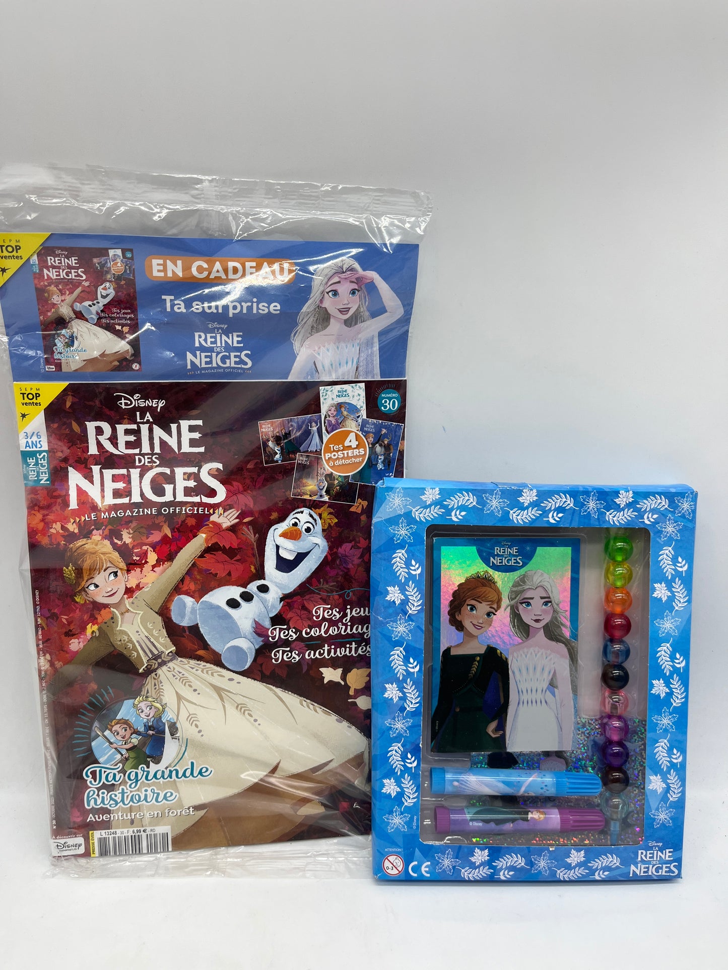 Livre d’activité Magazine Disney Princesse Reine des neige avec son coffret créatif neuf