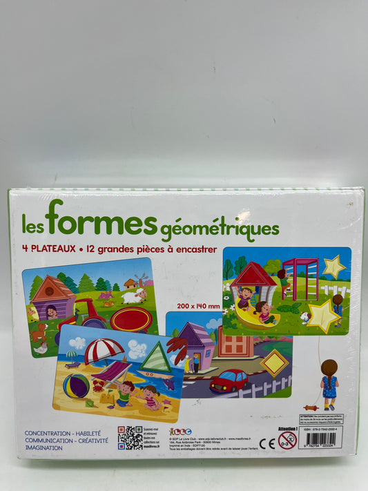 Jeu  de société Les formes géométriques  Jeu de concentration et observation Neuf