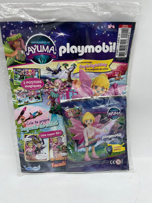 Livre D’activité magazine Playmobil Ayuma Fée numéro 4 avec sa figurine Fée    jamais ouvert Neuf