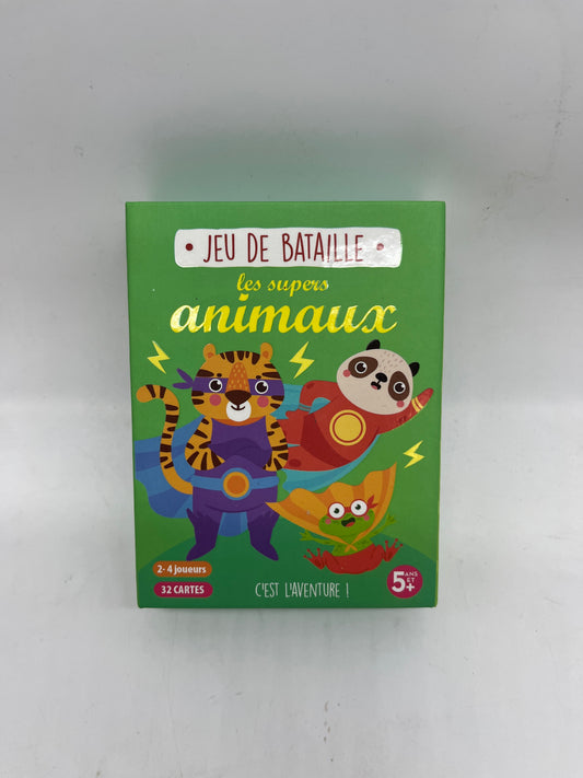 Jeu  de société Jeu de bataille modèle les super animaux avec ses 32 cartes !  Jeu de stratégie rapidité  et observation Neuf