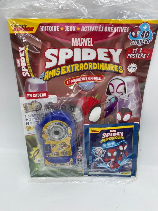 Livre d’activité magazines Disney Spidey avec sa visionneuse Spiderman Marvel Neuf