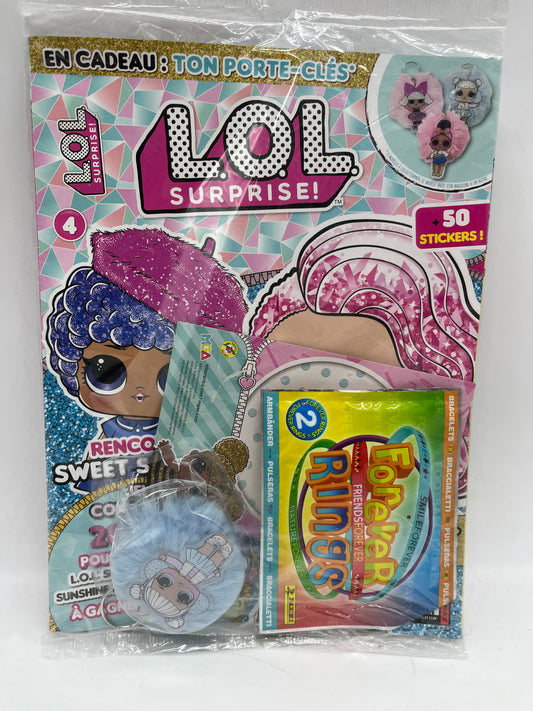 Livre d’activité  Magazine disney LOL surprise avec son porte clefs pompomNeuf