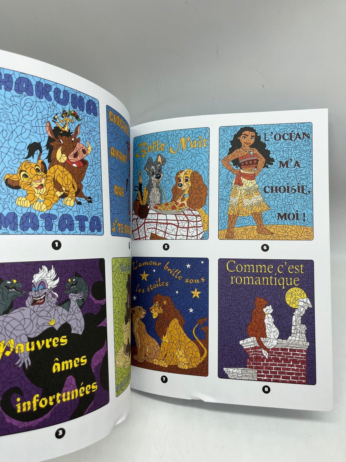 Livre d’activités les ateliers Coloriages magique  à colorier Disney tes héros préférés modèle message caché Neuf