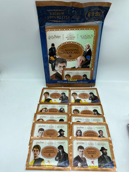 Pack démarrage Panini Harry Potter Animaux Fantastique les maisons de Poudelard Neuf avec 10 pochettes supplémentaires