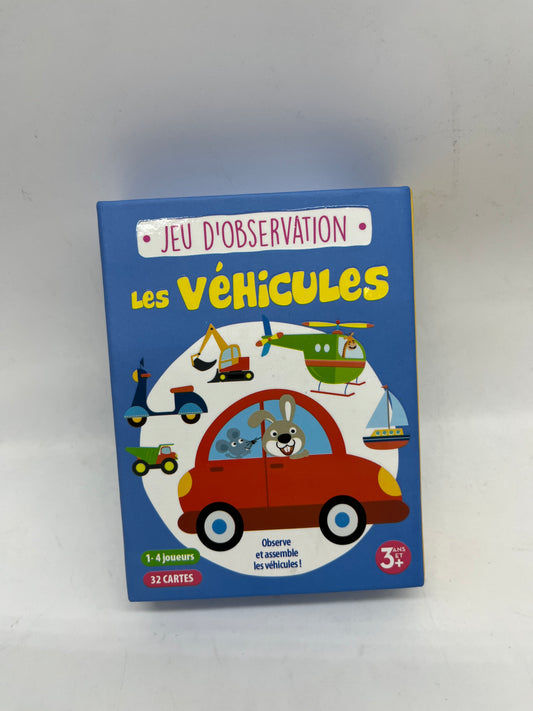 Jeu  de société Jeu d’observation Modèle les véhicules  ses 32 cartes !  Jeu de concentration rapidité  et observation Neuf